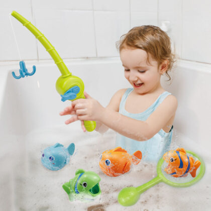 Bath Toys, Bathtub Fishing Game, Water Table Pool Fun Time Bathtub Tub Toy for Toddlers